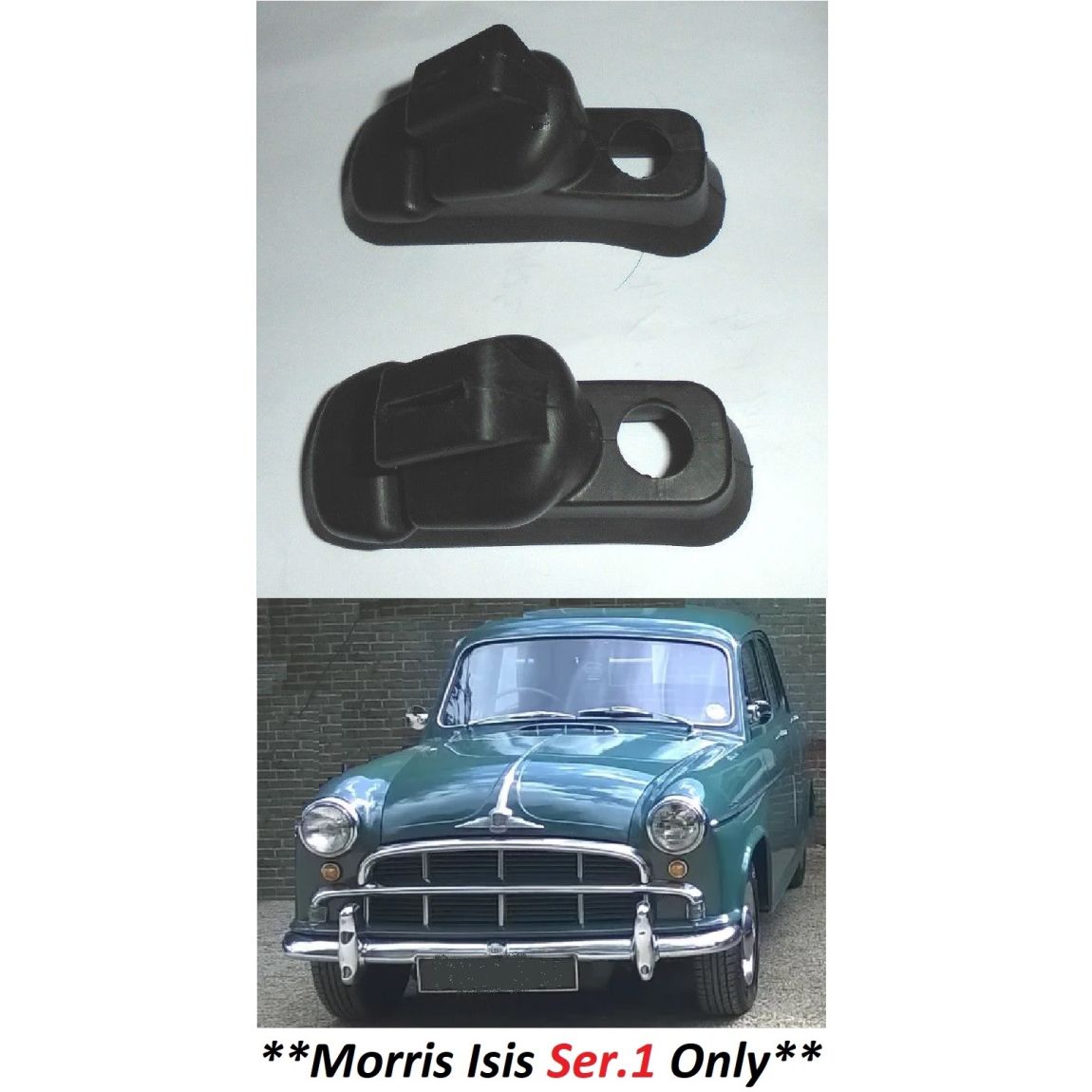 REAR WHEEL CYLINDER GAITERS x2 (Morris Isis) (** Ser.1**) (1955- 56 Only) 